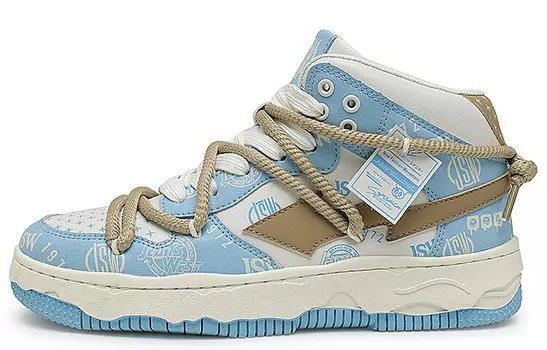 Кроссовки JEANSWEST Skateboarding Shoes Unisex High-top, серый