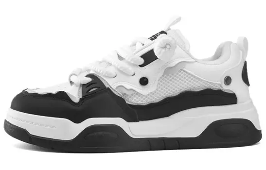 Кроссовки JEANSWEST Skateboarding Shoes Unisex Low-top, белый/черный