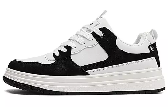 Кроссовки JEANSWEST Skateboarding Shoes Unisex Low-top, черный/белый