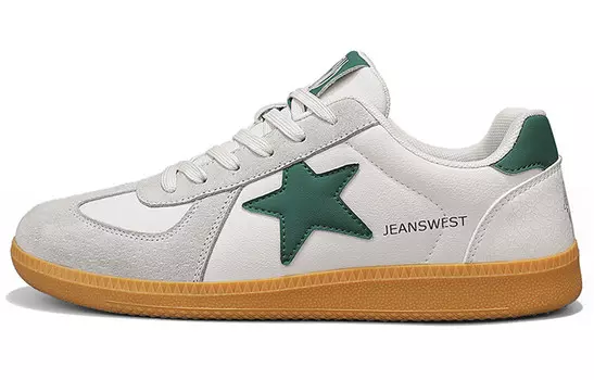 Кроссовки JEANSWEST Skateboarding Shoes Unisex Low-top, зеленый