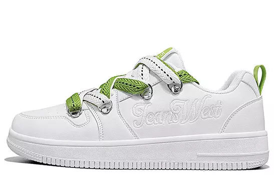 Кроссовки JEANSWEST Skateboarding Shoes Unisex Low-top, белый/хаки