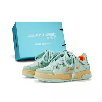 Кроссовки JEANSWEST Skateboarding Shoes Women's Low-top, зеленый