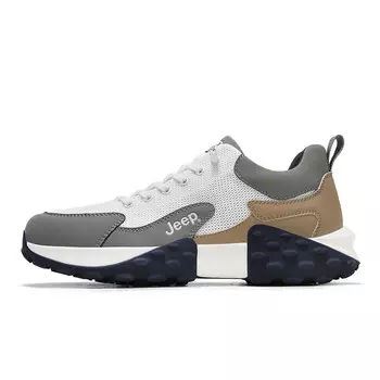 Кроссовки Jeep Casual Shoes Men Low-Top Beige Gray