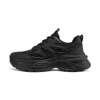 Кроссовки Jeep Chunky Sneakers Men Low-top Black, черный