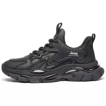 Кроссовки Jeep Chunky Sneakers Men Low-top, черный