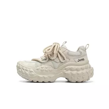 Кроссовки Jeep Chunky Sneakers Women's Low-top Gray, серый