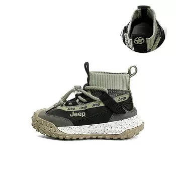Кроссовки Jeep Kids Lifestyle Shoes Kids High-top Black, зеленый