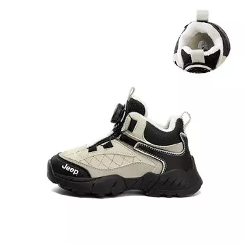 Кроссовки Jeep Kids Lifestyle Shoes Kids High-top Black/white, слоновая кость/черный
