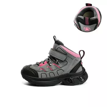 Кроссовки Jeep Kids Lifestyle Shoes Kids High-top Pink, серый/розовый