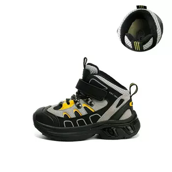 Кроссовки Jeep Kids Lifestyle Shoes Kids High-top Black/beige/yellow, черный/бежевый