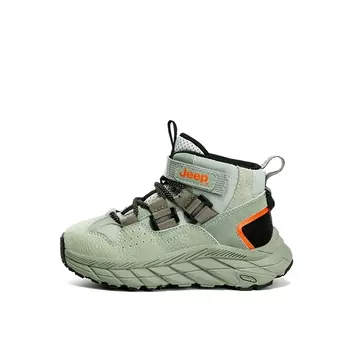 Кроссовки Jeep Kids Lifestyle Shoes Kids High-top Green, цвет Green bean green/milk coffee