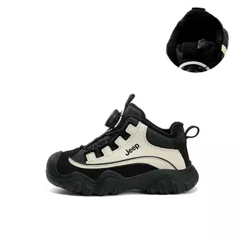 Кроссовки Jeep Kids Lifestyle Shoes Kids High-top Black/White, слоновая кость/черный