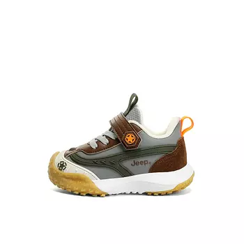 Кроссовки Jeep Kids Lifestyle Shoes Kids Low-top Green/orange/white/beige, коричневый