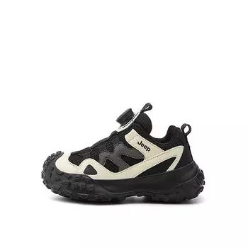 Кроссовки Jeep Kids Lifestyle Shoes Kids Low-top Off-white, черный