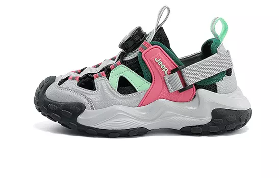 Кроссовки Jeep Kids Lifestyle Shoes Kids Low-top, черный/розово-красный/зеленый