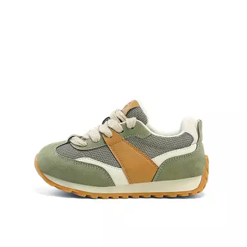 Кроссовки Jeep Kids Lifestyle Shoes Kids Low-top Beige White, Brownish-green, зеленый