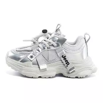 Кроссовки Jeep Kids Lifestyle Shoes Kids Low-top Star Diamond Silver, серебряный