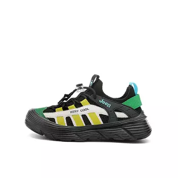 Кроссовки Jeep Kids Lifestyle Shoes Kids Low-top Black/Green, черный/зеленый