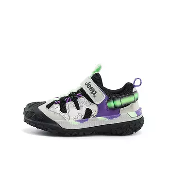 Кроссовки Jeep Kids Lifestyle Shoes Kids Low-top White/purple/green, черный