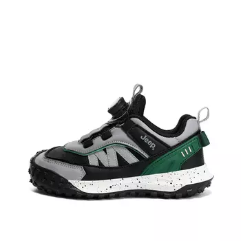 Кроссовки Jeep Kids Lifestyle Shoes Kids Low-top Black Grey/Army Green, черный/серый/хаки