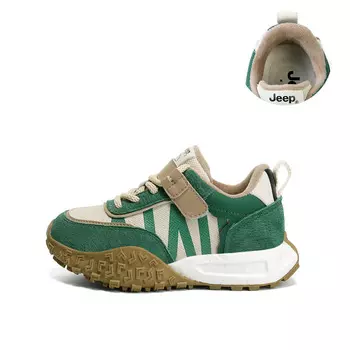 Кроссовки Jeep Kids Lifestyle Shoes Kids Low-top Military Green, зеленый