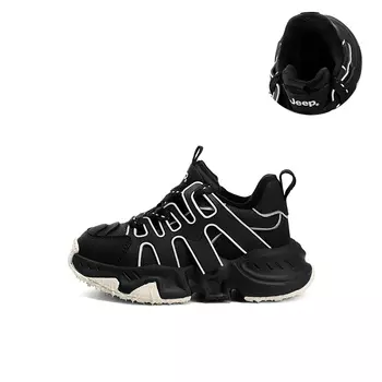 Кроссовки Jeep Kids Lifestyle Shoes Kids Low-top Black, черный/белый