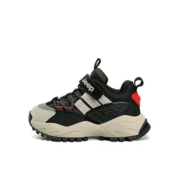 Кроссовки Jeep Kids Lifestyle Shoes Kids Low-top Xuanyun Green Obsidian Black, зеленый