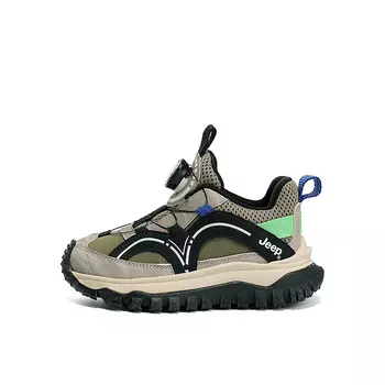 Кроссовки Jeep Kids Lifestyle Shoes Kids Low-top Military Green, хаки/черный