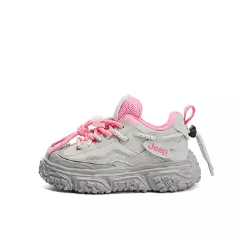 Кроссовки Jeep Kids Lifestyle Shoes Kids Low-top Gray/Pink, серый/розовый