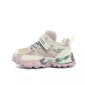 Кроссовки Jeep Kids Lifestyle Shoes Kids Mid-top White/Gray/Green, розовый