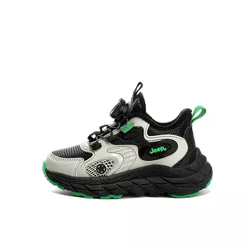 Кроссовки Jeep Kids Lifestyle Shoes Kids Mid-top Black, зеленый