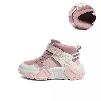 Кроссовки Jeep Kids Lifestyle Shoes Kids Mid-top White/Pink, розовый