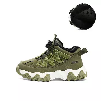 Кроссовки Jeep Kids Lifestyle Shoes Kids Mid-top Black/white, черный/зеленый