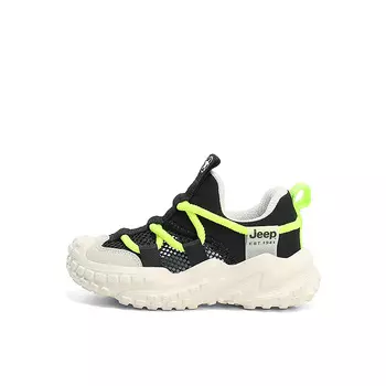 Кроссовки Jeep Kids Outdoor Shoes Kids Low-top Black/Green, черный/зеленый
