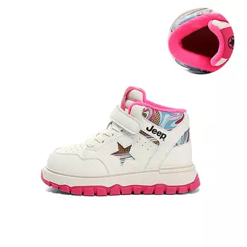 Кроссовки Jeep Kids Skateboarding Shoes Kids High-top Rose Powder, розовый