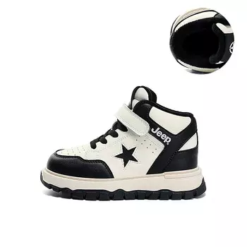 Кроссовки Jeep Kids Skateboarding Shoes Kids High-top Black, черный