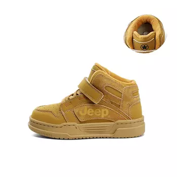 Кроссовки Jeep Kids Skateboarding Shoes Kids High-top Brown, коричневый