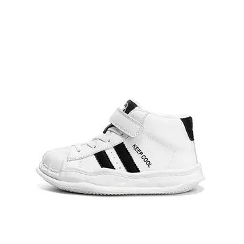 Кроссовки Jeep Kids Skateboarding Shoes Kids High-top Black, слоновая кость/черный