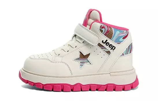 Кроссовки Jeep Kids Skateboarding Shoes Kids High-top Pink, розовый