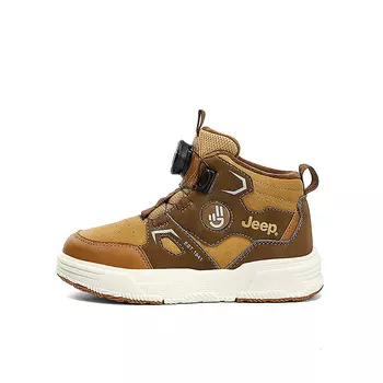 Кроссовки Jeep Kids Skateboarding Shoes Kids High-top Yellow, цвет Coyote/Coyote