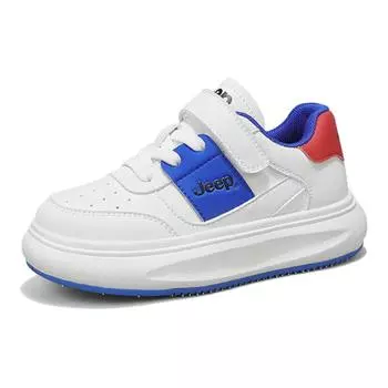 Кроссовки Jeep Kids Skateboarding Shoes Kids Low-top, белый/серебряный