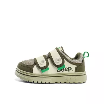 Кроссовки Jeep Kids Skateboarding Shoes Kids Low-top Off-white, хаки/бежевый