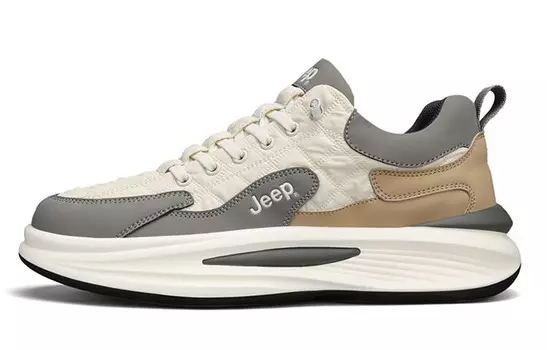 Кроссовки Jeep Lifestyle Men Low-top, бежевый/серый/коричневый
