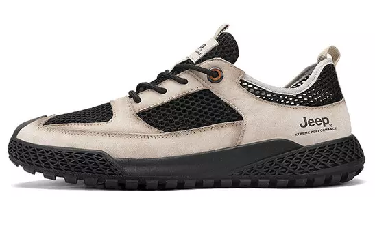 Кроссовки Jeep Lifestyle Shoes Men Low-top Beige/black, цвет Sand