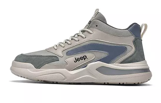 Кроссовки Jeep Lifestyle Shoes Men Mid-top Gray/Blue, серый/синий