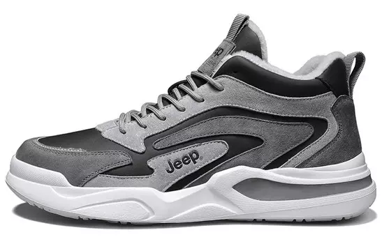Кроссовки Jeep Lifestyle Shoes Men Mid-top Black/Gray, черный/серый