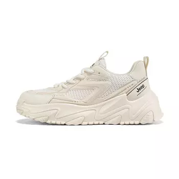 Кроссовки Jeep Lifestyle Shoes Unisex Mid-top Beige/White, цвет Off White