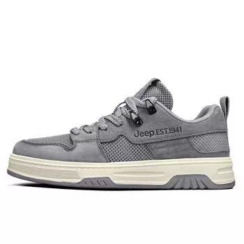 Кроссовки Jeep Skateboarding Shoes Men Low-top, серый