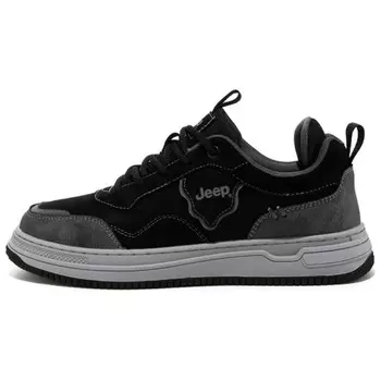 Кроссовки Jeep Skateboarding Shoes Men Low-top Black, черный