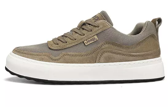 Кроссовки Jeep Skateboarding Shoes Men Low-top Khaki, хаки